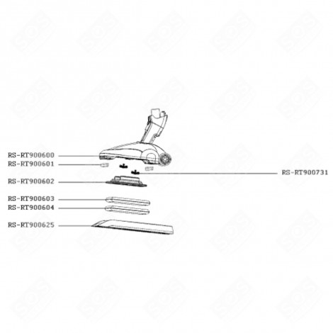 BROSSETTE (REPÈRE RS-RT900601) NETTOYEUR VAPEUR - RS-RT900601