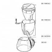 Porte filtre (repère SS-988364)