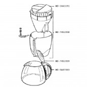 Porte filtre (repère MS-7452058)