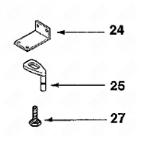 CHARNIÈRE SUPÉRIEUR (REPÈRE 24) FRIGO, RÉFRIGÉRATEUR, CONGÉLATEUR - 45X6790