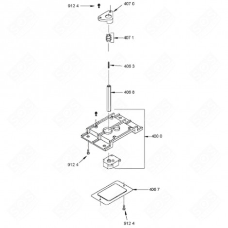 ARBRE TRANSMISSION CONVOYEUR (REPÈRE 406 8) FRIGO, RÉFRIGÉRATEUR, CONGÉLATEUR - 481253088024
