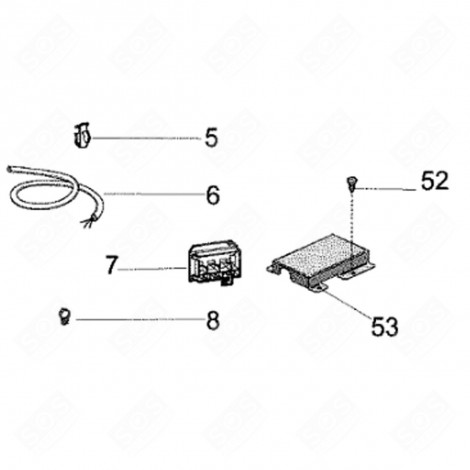 ARRÊT CÂBLE ALIMENTATION (REPÈRE 5) FRIGO, RÉFRIGÉRATEUR, CONGÉLATEUR - C00094418