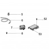 Arrêt câble alimentation (repère 5)
