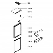 Balconnet de porte (repère 153 5)