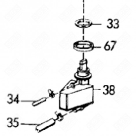 JOINT PUIT PRESSOSTAT (REPÈRE 33) LAVE-VAISSELLE - 1501371023