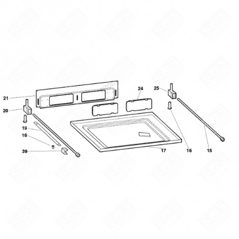 PATIN POUR PIED (REPÈRE 19) LAVE-VAISSELLE - C00076656