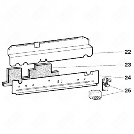 TRAVERSE ARRIÈRE (REPÈRE 34) LAVE-VAISSELLE - C00091601