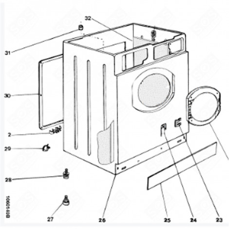 SUPPORT TIMER (REPÈRE 26) MACHINE À LAVER, LAVE-LINGE - C00044623