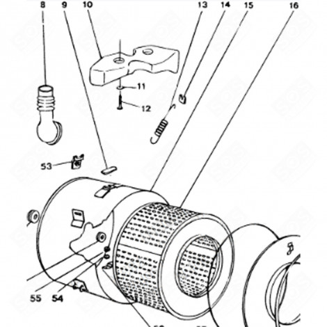 FRETTE RESSORT (REPÈRE 14) MACHINE À LAVER, LAVE-LINGE - C00019675