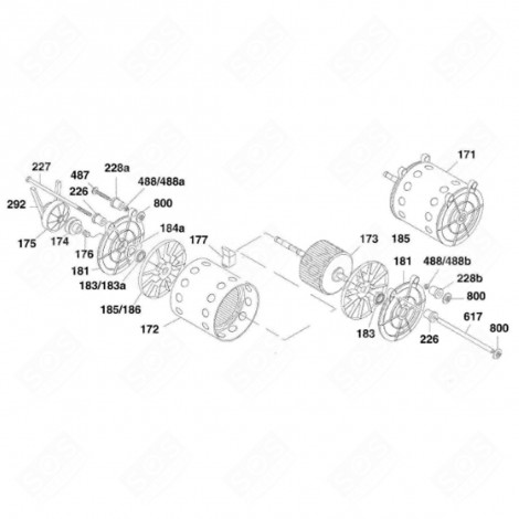 RIVET (REPÈRE 488) MACHINE À LAVER, LAVE-LINGE - 92466655