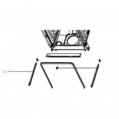 Glissière G panier sup (repère 317) Glissière G panier sup (repère 317)