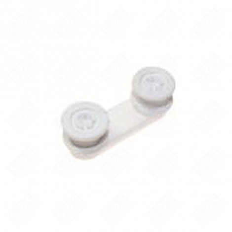 SUPPORT + ROUE RAIL DE PANIER SUPÉRIEUR D'ORIGINE FRIGO, RÉFRIGÉRATEUR, CONGÉLATEUR - 768412575