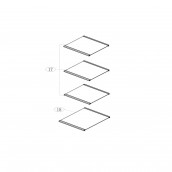 Clayette, étagère partie congélateur (repère 18) 360X295 mm