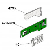Carte électronique, Platine de commande (repère 479-328)