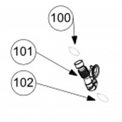 Collier de serrage (repère 102)