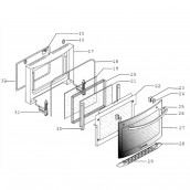 Entretoise isolante grille (repère 28)