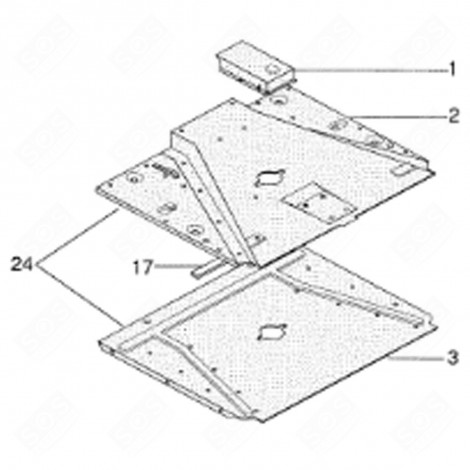 CANALISATION PYRO (REPÈRE 24) FOUR, CUISINIÈRE - C00119058