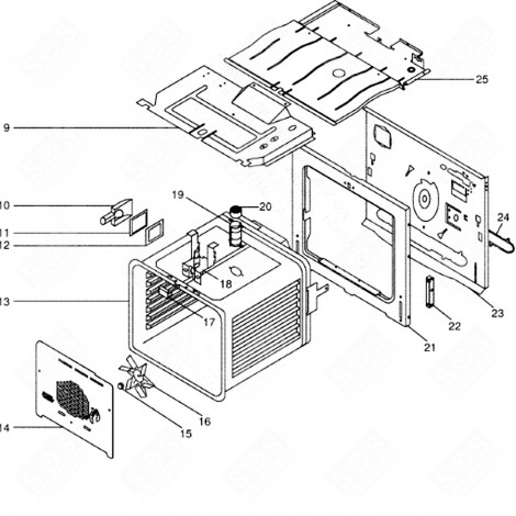 VIS (REPÈRE 14) FOUR, CUISINIÈRE - C00135233