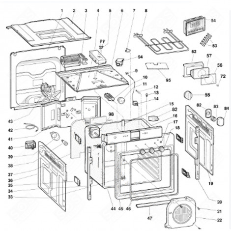 CANALISATION (REPÈRE 6) FOUR, CUISINIÈRE - C00081587