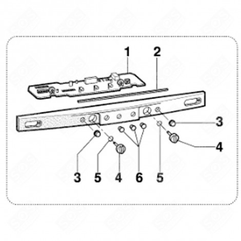 COUVRE-BOUTON BLANC (REPÈRE 3) FRIGO, RÉFRIGÉRATEUR, CONGÉLATEUR - C00115574