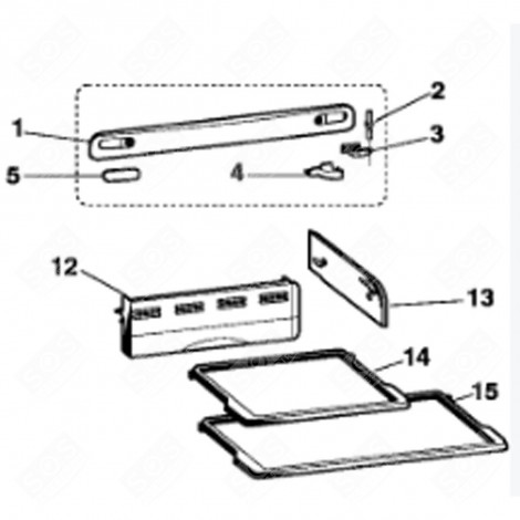 COUVERCLE SUPER FREEZER (REPÈRE 12) FRIGO, RÉFRIGÉRATEUR, CONGÉLATEUR - C00174992