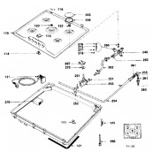 Support injecteur avant gauche (repère 248)
