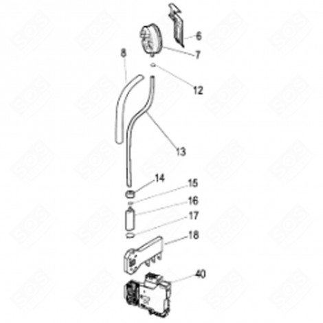 BUTÉE ANTI-VIBRATIONS (REPÈRE 8) MACHINE À LAVER, LAVE-LINGE - C00098754