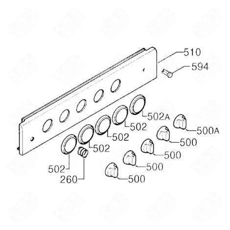 CLIPS BULBE THERMOSTAT (REPÈRE 6) FOUR, CUISINIÈRE - C00053696