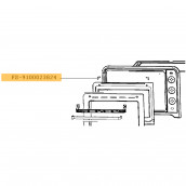 Lot de 2 supports vitre