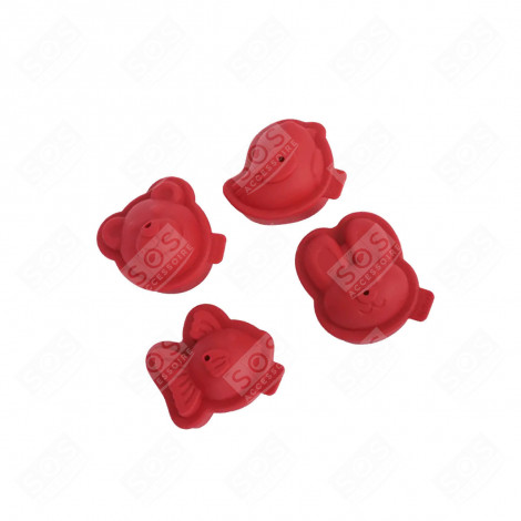 LOT DE 4 MOULES À GATEAUX ROBOT MÉNAGER - MS-652443, MS-652862