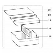 Etagère de bac a légume (repère 23)