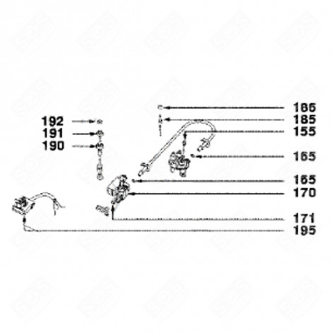 SACHET DE JOINTS--X5 (REPÈRE171) PLAQUE DE CUISSON - 72X7827