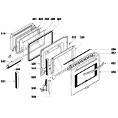 Vitre extérieur de porte (repère 330) Vitre extérieur de porte (repère 330)
