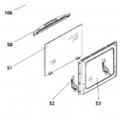 Contre porte + vitre (repère 53)