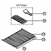 Clayette, étagère (repère 19)