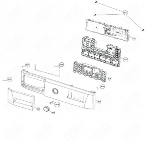 FAÇADE DE BOITE À PRODUIT (REPÈRE 197) MACHINE À LAVER, LAVE-LINGE - 2828119686