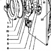 Axe de charnière (repère 6)