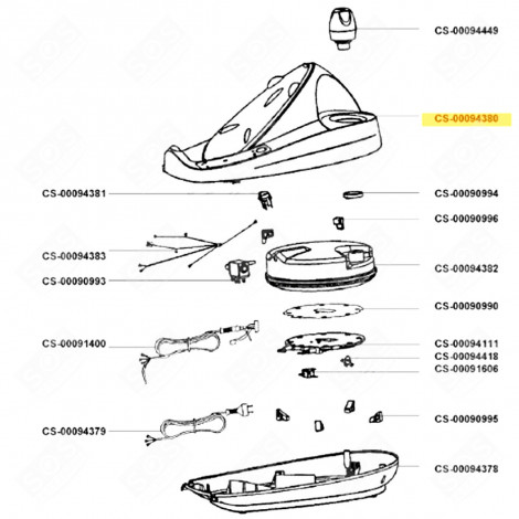 LOGO (REPÈRE CS-00094380) FRIGO, RÉFRIGÉRATEUR, CONGÉLATEUR - CS-00094380