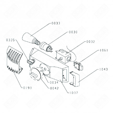 THERMOSTAT (REPÈRE 032) FRIGO, RÉFRIGÉRATEUR, CONGÉLATEUR - AS0053852