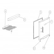 Clayette, étagère congélateur (repère 4)