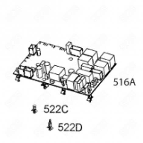 MODULE PROGRAMMÉ (REPÈRE 516A) FOUR, CUISINIÈRE - 973944064616008