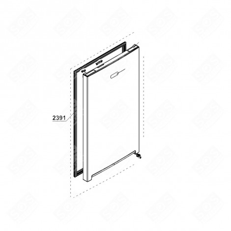 JOINT DE PORTE RÉFRIGÉRATEUR REPÈRE 2391 FRIGO, RÉFRIGÉRATEUR, CONGÉLATEUR - 4633085800, 4633087400