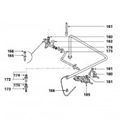 Tuyau de gaz arrière gauche (repère 175)
