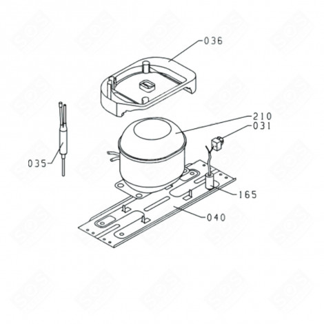 BAC DE DÉGIVRAGE REPÈRE 36 FRIGO, RÉFRIGÉRATEUR, CONGÉLATEUR - AS0029945
