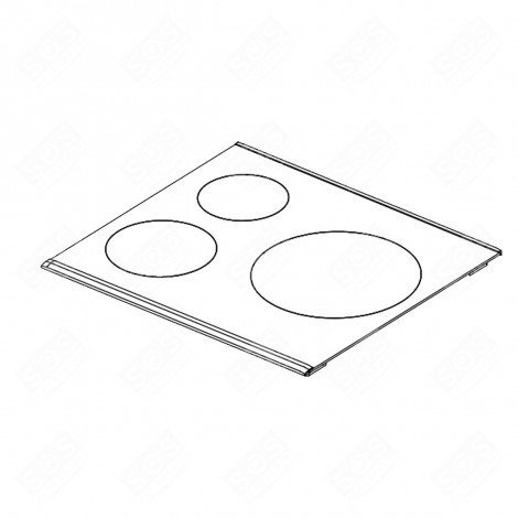 DESSUS VITRO PLAQUE DE CUISSON - 190263715, 190263081