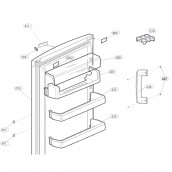 Balconnet supérieur (repère 207)           -      438X93X93 mm