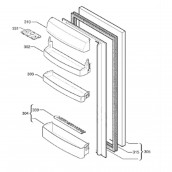Clayette, étagère verre (repère 349)
