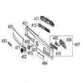 Boutons poussoirs x3 (repère 415)
