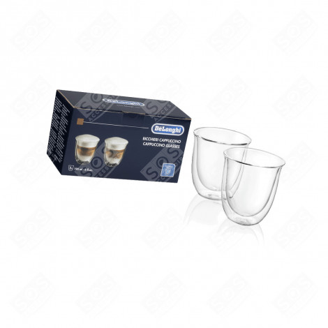 PACK DE 2 VERRES À CAPPUCCINO ISOLÉ CAFETIÈRE, MACHINE À CAFÉ - 5513214601, 5513284161