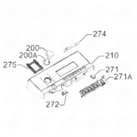 BOUTON MACHINE À LAVER, LAVE-LINGE - 1366128005